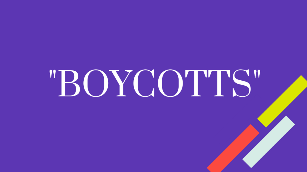 Legendary boycotts